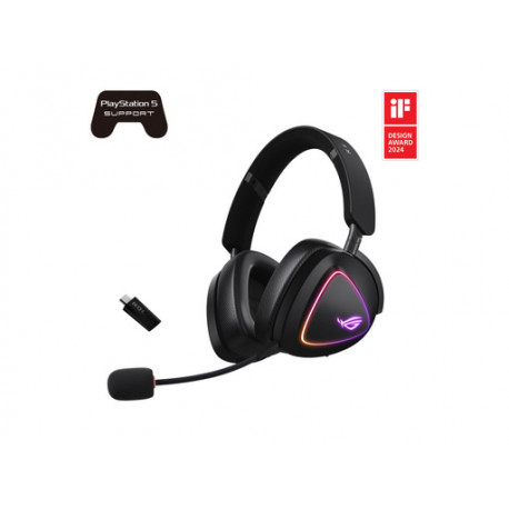 Slušalke ASUS ROG Delta II, Wireless, Bluetooth, črne