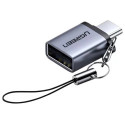 UGREEN adapter USB-C 3.1 (M) na USB 3.0 A (Ž) OTG, sivi