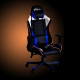 Gaming chair BYTEZONE WINNER with LED lighting and remote control, Blue