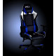 Gaming chair BYTEZONE WINNER with LED lighting and remote control, Blue