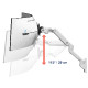 Ergotron HX Series HX ARM WITH VERY HEAVY DUTY PIVOT WALL 144,8 cm (57") Zid
