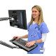 Ergotron LX Wall Mount Keyboard Arm Srebro
