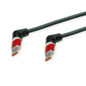 Roline 360° USB 2.0 kabel, C-C, M/M, 60W, crveno/crni, 2.0m