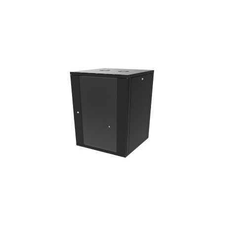 Canovate 18U 600x600x898 SINGLE zidni ormar s bočnim stranama koje se mogu otvoriti izvana, crni (WS3O-9-1866F)