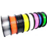 Silk PLA filament 1.75 mm, 1 kg, red/green/blue