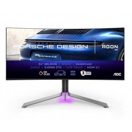 AGON PD34 34" QD-OLED, 2xHDMI, DP, 90W, 240Hz