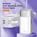 LDNIO POWER BANK 50000mAh 22,5W 5V 3A 2 PORT (2A) + 2 CABLE (1C1L) PQ50
