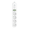 MOYE VOLTAIC POWER STRIP 16A/4000W/4USB/4 SOCKETS