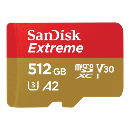 SANDISK Extreme microSDXC 512GB + SD Adp