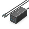 Vention 6-Port USB (C C C C A A) Desktop GaN Charger (140W 140W 45W 20W 18W 18W) Plug