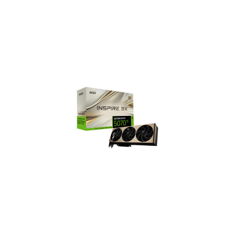 MSI INSPIRE GeForce RTX 5070 Ti 16GB GDDR7 PCI Express 5.0 Video Card RTX 5070 Ti 16G INSPIRE 3X OC