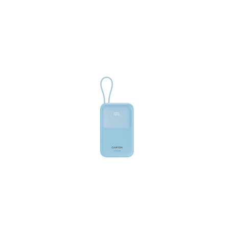 CANYON power bank OnPower 101 built-in cable 10000 mAh PD22.5W Blue