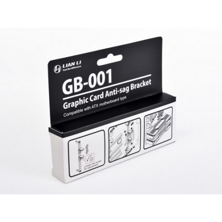 Nosilec Lian Li GB-001X Anti-Sag Bracket za grafično kartico, črn