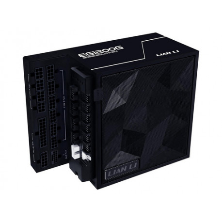 Napajalnik ATX Lian Li EDGE 1200W, 80 PLUS Gold, 12VHPWR, HUB, Modularni, črn