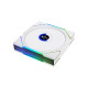 Ventilator za ohišje Lian Li UNI FAN TL Wireless LCD 120 Reverse Blade ARGB PWM 120mm, bel