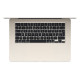 Apple MacBook Air Apple M M4 Prijenosno računalo 38,9 cm (15.3") 16 GB 256 GB SSD Wi-Fi 6E (802.11ax) macOS Sequoia Bež