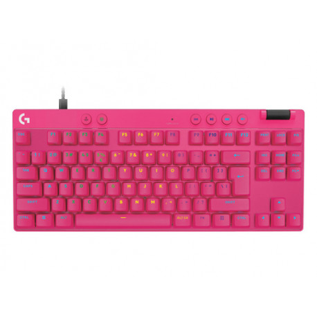 Tipkovnica Logitech G PRO X TKL RAPID, magenta, USB, SLO g.