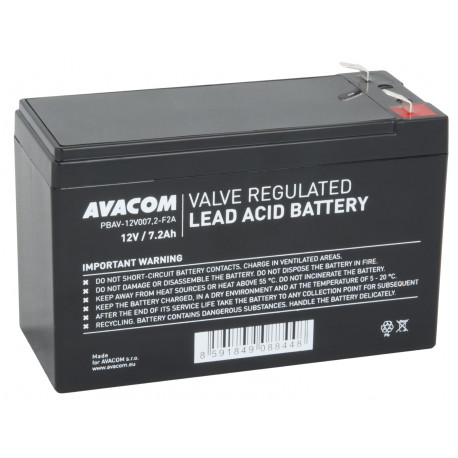 Avacom UPS baterija 12V 7,2Ah, F2