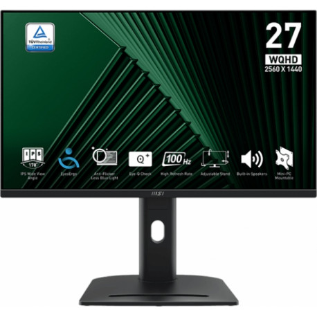 Monitor MSI PRO MP275QPG / 27" / WQHD / IPS / 100Hz / 1ms (MPRT) / black