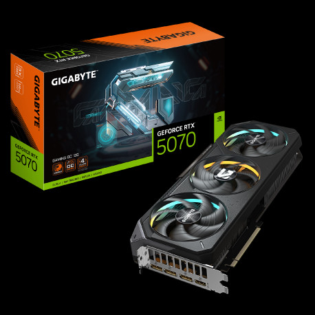 GIGABYTE Video Card NVIDIA GeForce RTX 5070 GAMING OC 12G (12GB GDDR7/192bit, PCI-E 5.0, Recommended