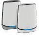 NETGEAR Orbi RBK852 AX6000 WiFi 6 Mesh System Trifrekvencijski (2,4 GHz / 5 GHz / 5 GHz) Wi-Fi 6 (802.11ax) Sivo, Bijelo 8 Un