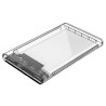 Orico vanjsko kućište 2.5" SATA HDD/SSD, do 9.5 mm, tool free, USB3.0 (SATA3 podržano) prozirno kućište (ORICO-2139U3-CR