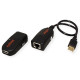 Roline USB2.0 Extender over RJ-45 (do 50m), crni