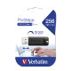 Verbatim PinStripe 256GB USB3.2 Gen1, crni