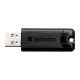 Verbatim PinStripe 64GB USB3.2 Gen1, crni