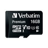 Verbatim memorijska kartica Premium Micro SDHC Secure Digital 16GB Class 10 + adapter