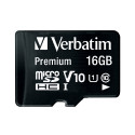 Verbatim memorijska kartica Premium Micro SDHC Secure Digital 16GB Class 10 + adapter