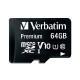 Verbatim memorijska kartica Premium Micro SDXC Secure Digital 64GB Class 10 + adapter