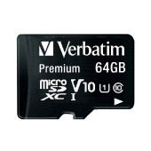 Verbatim memorijska kartica Premium Micro SDXC Secure Digital 64GB Class 10 + adapter