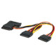Roline interni Y-naponski kabel, SATA - 3×SATA, 0.3m