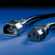 Roline VALUE naponski kabel PC-Monitor, IEC320 C14-C13 10A, M/F, 1.8m, crni