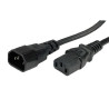 Roline VALUE naponski kabel PC-Monitor, IEC320 C14-C13 10A, M/F, 3.0m, crni