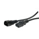 Roline VALUE naponski kabel PC-Monitor, IEC320 C14-C13 10A, M/F, 3.0m, crni