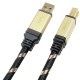 Roline GOLD USB3.0 kabel TIP A/B M/M, 1.8m, crno/zlatni
