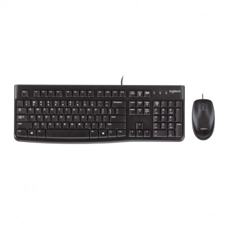 Logitech MK120 tipkovnica+miš, USB, crna (920-002549)