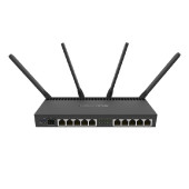 Mikrotik RouterBOARD 4011iGS+5HacQ2HnD, Cortex A15 CPU (4-cores), 1GB RAM, 10×GLAN, 1×SFP+, 2.4Ghz/5Ghz 802.11b/g/n/ac, 