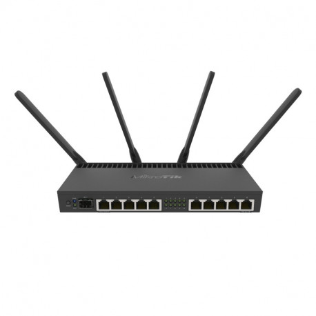Mikrotik RouterBOARD 4011iGS+5HacQ2HnD, Cortex A15 CPU (4-cores), 1GB RAM, 10×GLAN, 1×SFP+, 2.4Ghz/5Ghz 802.11b/g/n/ac, 