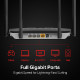 Mercusys AC1200 bežični usmjerivač (Dual-Band Gigabit Router) 300Mbps/867Mbps (2.4GHz/5GHz), 802.11ac/b/g/n, 1×G-WAN, 4×