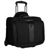 Wenger torba Patriot 2 za prijenosnike do 17" sa dodatnim slim case za 15.6" prijenosnik sa kotačima, crna