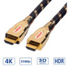 Roline GOLD HDMI Ultra HD kabel sa mrežom, M/M, 5.0m