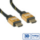 Roline GOLD HDMI kabel sa mrežom, M/M, 2.0m 