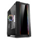 Sharkoon ELITE SHARK CA200G Tower E-ATX kućište, bez napajanja, prozirna bočna stranica, RGB ventilator stražnji 1×120, 