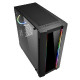 Sharkoon ELITE SHARK CA200G Tower E-ATX kućište, bez napajanja, prozirna bočna stranica, RGB ventilator stražnji 1×120, 