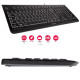 Cherry KC 1000 tipkovnica, USB, crna