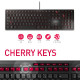 Cherry KC 6000 Slim tipkovnica, USB, crna