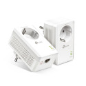 TP-Link AV1000 Powerline Gigabit mrežni adapter, 1000Mbps, dodatna strujna utičnica, HomePlug AV2 (duplo pakiranje)